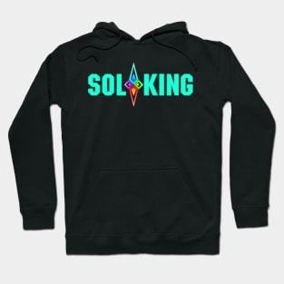 SOL KING LOGO - LIGHT BLUE TEXT Hoodie